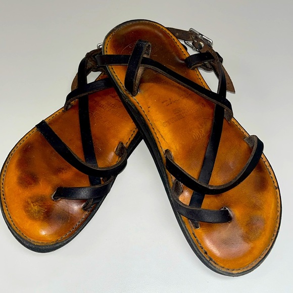 PiperSandals original style men’s size 8.5 hand made in San Antonio Texas - Picture 1 of 13